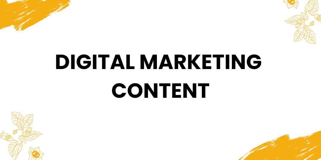 digital marketing content
